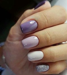 Purple Shellac Nails, Ongles Gel Violet, Violet Nails, Pretty Nail Colors, Manicure Nails, Super Nails, Shellac Nails