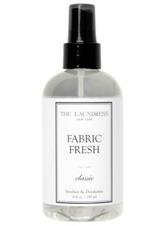 the laundress fabric fresh deodorant spray is in a bottle on a white background