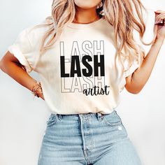 Lash Merch, Lash Shirts, Designs For Cricut, Lash Quotes, Lash Studio, Lash Tech, Lash Artist, Tech Design, Nail Artist