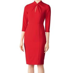 Rent Red Knot Detail Sheath By Donna Morgan Red Sheath Dinner Dress, Red Sheath Dress For Dinner, Spring Red Mini Dress For Office, Red Knee-length Office Mini Dress, Formal Red Midi Dress, Fitted Red Midi Dress For Formal Occasions, Red Fitted Midi Dress For Formal Occasions, Red Midi Workwear Dress, Red Midi Dress For Workwear