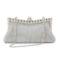 Free U.S. shipping. Style:  , color:Silver, suite for season：Spring, Summer, Autumn, Winter ，Anniversary, Ball, Big Day, Dancing Club, Music Festival, Night Club, Party, Red Carpet, Wedding, Material Rhinestone, Silver Metal Mesh Clutch Purse Wedding Bags Rhinestone Evening Bags Ruffle Beading, Wedding Handbag, Bridal Purse, Wedding Bags, Chiffon Cocktail Dress, Rhinestone Clutch, Wedding Clutch, Lv Bags, Chiffon Evening Dresses