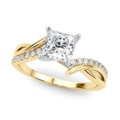 This timeless ring features 1/10 ctw. of radiant diamonds that reach down the band. A 0.25 ct. or larger center stone of any shape can be set with this ring. Promise Diamond Ring With Radiant Cut And Diamond Accents, Radiant Cut Diamond Ring With 14k Gold Accents, Promise Diamond Ring With Radiant Cut Accents, Radiant Cut 14k Gold Diamond Ring With Diamond Accents, Princess Cut Diamond Ring With Tension Setting, Promise Diamond Ring With Radiant Cut, Radiant Cut 14k Gold Diamond Ring With Accents, Timeless Radiant Cut Diamond Ring With Tension Setting, Fine Jewelry Radiant Cut Diamond Ring With Tension Setting