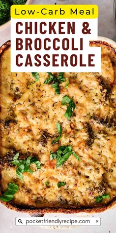 Fuel your day with this healthy, low carb chicken and broccoli casserole! Packed with lean protein, nutrient-rich broccoli, and cheesy goodness, it’s the perfect choice for quick, healthy dinners. Great for meal prep, weeknight meals, or staying on track with low carb recipes, this dish is satisfying and energizing. Save this low carb dinner idea now!