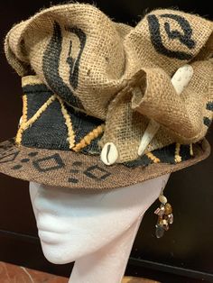 Zulu Hat, African Crown, African Hat, Short Brim Hat, Womens Fedora Hat, Ladies Dress Hats, Women Fedora, African Hats, Cloche Hats