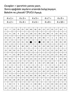 an image of a table with numbers and times