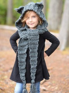 Lyna Lynx Hood children pattern available at LoveCrochet. Find more patterns by The Velvet Acorn and share your own projects at LoveCrochet.Com! Crochet Hoodies, Velvet Acorn, Crochet Hood, Hood Pattern, Hooded Cowl, Lion Brand Wool Ease, Irish Crochet Dress, Bonnet Crochet, Hat And Scarf