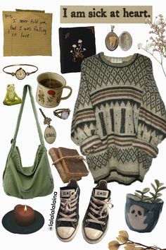 Forest Aesthetic Outfit, Goblin Core Outfit, Goblincore Outfits, Goblincore Fashion, Dark Light Academia, Grunge Core, I Am Sick, Nature Outfits, Forest Clothes