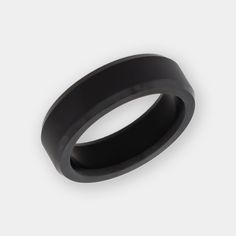 Solid Black Diamond Ring with Dome Shape on White Background | Elysium Black Diamond Ring - Ares 6mm | Men's Black Diamond Wedding Band | Products | Image 1 Modern Black Round Band Ring, Diamond Wedding Rings For Men, Black Wedding Bands, Mens Wedding Bands Black, Wedding Rings For Men, Black Diamond Wedding Rings, Black Diamond Wedding Bands, Black Wedding Band, Black Diamond Ring