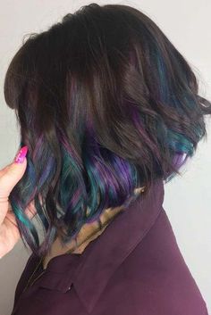 Oil Slick Hair Color, Oil Slick Hair, Slick Hair, Girly Hair, Oil Slick, Trendy Hair Color, Hair Blog