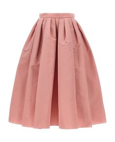 Alexander McQueen Pleated Midi Skirt | italist Pink Midi Skirt, Mid Length Skirts, Pink Skirt, Pleated Midi Skirt, Women Skirts Midi, Luxury Retail, Dress Codes, Women Collection, Alexander