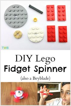 lego fidgett spiner with instructions to make it easier for kids to play