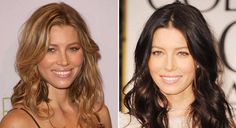 a Blonde Vs Brunette Before And After, Brunette Celebs, Blonde To Brunette Before And After, Brunette To Blonde Before And After, From Brunette To Blonde, From Blonde To Brunette, Dark To Light Hair, Blonde Vs Brunette, Blonde To Brunette