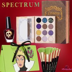 Bnib Evil Queen Bundle Included: 1) Spectrum X Disney Evil Queen One Bad Apple 6 Piece Brush Set. Msrp:$47 Inside This Limited-Edition Plastic-Free Bag You'll Find Six Super-Cute Mini Face And Eye Brushes, Perfect For Applying And Blending All Your Favourite Makeup Products. 1) Bsame Cosmetics X Disney Villains The Evil Queen 12 Eyeshadow Palette Msrp:$115 Let Your Dangerous Side Take Over With A 12-Pan Eyeshadow Palette That Looks An Awful Lot Like The Queen's Poison Potion Book, Features Shimm Potion Book, Poison Potion, Kitty Room, Hello Kitty Room Decor, Potions Book, Disney Evil Queen, Besame Cosmetics, Apple 6, The Evil Queen