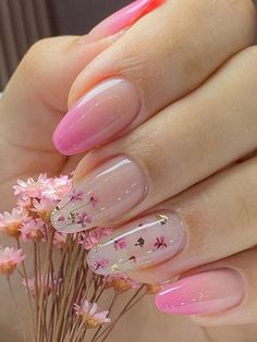 Nagel Tips, Manicure Tips, Flower Nail Designs, Simple Nail Art Designs, Flower Nail Art, Stick On Nails, Nail Designs Spring, Floral Nails, Nail Arts