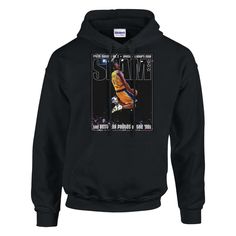 Celebrate the legendary Kobe Bryant with this classic unisex hoodie featuring his iconic Slam cover dunk. 🏀💥 Crafted from a soft blend of 50% cotton and 50% polyester for ultimate comfort 🌟 Double-lined hood with matching drawstring for added warmth and style 🎽 Air jet yarn fabric offers a softer feel and reduces pilling, ensuring long-lasting quality ✨ Includes a front pouch pocket for convenience and rib knit cuffs with spandex for a snug fit 🎯 Wear your love for the NBA and Kobe's legacy Throwback Hoodie For Sports Season Fan Merchandise, Throwback Graphic Print Hoodie For Streetwear, Throwback Graphic Print Sports Hoodie, Throwback Fan Merchandise Hoodie Sweatshirt, Throwback Hoodie For Sports Events, Throwback Hoodie For Streetwear And Sports Season, Slam Cover, Nba Hoodie, Kobe Bryant