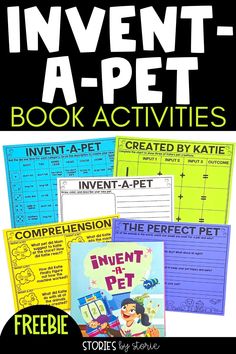 the inventnt - a - pet book activities are great for children and adults