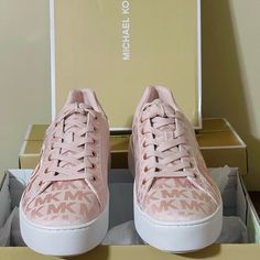 Pink Logo Michael Kors Platform Sneakers Brand New. Ready For Purchase. Make An Offer If You Are Interested. This Is A Must Have, Perfect With Shorts, Pants And Dresses. Size 7.5 Worn Once. Comes With All Original Packaging. Casual Pink Michael Kors Sneakers, Michael Kors Pink Low-top Sneakers, Pink Michael Kors Lace-up Sneakers, Michael Kors Pink Lace-up Sneakers, Mk Shoes, Michael Kors Sneakers, Michael Kors Shoes, Pink Logo, Platform Sneakers