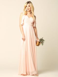 Long Formal Flutter Sleeves Bridesmaids Dress - The Dress Outlet Bridesmaid Dresses Flutter Sleeves, Chiffon Maxi Dress For Bridesmaids With Flutter Sleeves, Pink Dress With Flutter Sleeves For Dress-up, Blue Flutter Sleeve Dresses For Dress-up, Charmeuse Flutter-sleeve A-line Bridesmaid Dress, Lilac Bridesmaid Dresses, Long Sleeve Homecoming Dresses, Red Quinceanera Dresses, Dusty Rose Bridesmaid Dresses