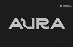 the word aura written in white on a black background