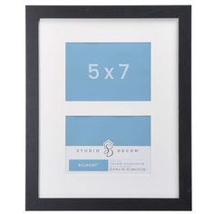 a black and white frame with the number seven on it