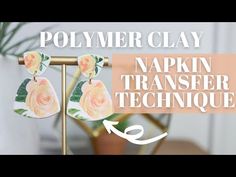 the polymer clay earring technique is easy to make