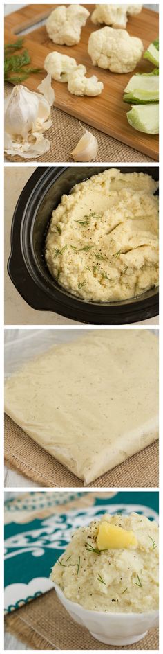 the process for making homemade hummus is shown