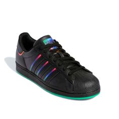 (Brand New Without Box) Adidas Originals Superstar Gradient Mens Size 12 Black Green Multi Color. Shoes Will Be Properly Packaged Before Shipment. Shipping Will Be Prompt After Purchase Adidas Black Sneakers With Perforated Toe Box, Multi Color Shoes, Color Shoes, Adidas Originals Superstar, Shoes Adidas, Adidas Shoes, Black Green, Adidas Men, Adidas Originals