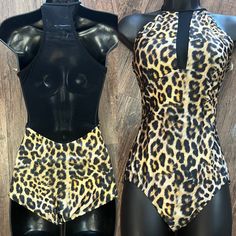 Limited Edition and custom made! Cheetah print with black mesh. Stretch Leopard Print Bodysuit For Night Out, Fitted Leopard Print Bodysuit For Party, Summer Party Leopard Print Bodysuit, Lyrical Shoes, Teaching Shoes, Gaynor Minden, Wrestling Gear, Leotard Tops, Free People Activewear