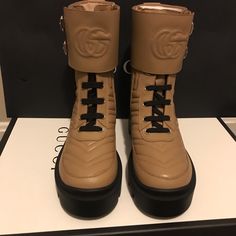 Brand New In Box Size 34. Small Size Perfect For Teens/Kids. Gucci Flashtrek Boots, Gucci Designer Boots With Round Toe, Casual Gucci Leather Boots, Shoes Gucci, Combat Boot, Gucci Shoes, Combat Boots, Kids Shoes, Shoe Boots