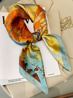 Sku CY-!157701 Material Silk Imitation Feature Printed , Sun protection Occasion Casual , Office , Beach , Urban Seasons Spring , Summer , Autumn Type ShawlScarf Color YELLOW Size One_size Please consult the size chart we provide for this item's measurements to help you decide which size to buy.Please note: There may be 1-3cm differ due to manual measurement. CMINCH Length Width One_size 70 70 Casual Yellow Scarf For Winter, Casual Yellow Winter Scarf, Casual Yellow Scarf For Spring, Brown One Size Summer Scarves, Brown Summer Scarves One Size, Casual Orange Summer Scarf, Yellow Winter Scarves, Multicolor Casual Scarves For Vacation, Casual Multicolor Silk Scarf For The Beach