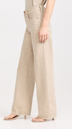 SLVRLAKE Grace Jeans | Shopbop Beige Denim Flare Jeans, Casual Beige Flare Jeans For Work, Versatile Cotton Cropped Leg Jeans, Beige Workwear Jeans, Washed Bottoms For Workwear, Versatile Cotton Flare Jeans For Fall, Beige Cotton Flare Jeans For Work, Chic Cotton Flare Jeans With Button Closure, Cropped Cotton Flare Jeans With Button Closure