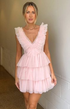 Tori Pink Tulle Mini Dress – Beginning Boutique US Tulle Outer, Tulle Mini Dress, Flowy Style, Prom Midi Dress, Beginning Boutique, Pink Tulle, Mini Dress Shop, Hoco Dresses, Landscape Wallpaper