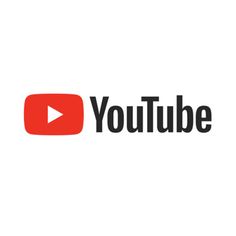 the youtube logo on a white background