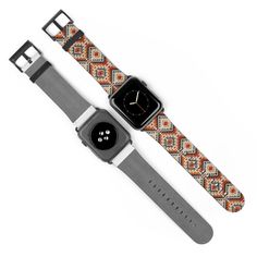 Inspired by the intricate patterns and warm colors of traditional Native American design textiles, our vegan leather watch band brings a touch of cultural flair to your wrist. With its sunset-inspired print, this band is not just a stylish accessory—it's a tribute to indigenous artistry and heritage. Elevate your watch game with a piece that honors tradition while embracing modern sustainability. Give wrists the gift of timeless fashion with these Sicilian print watch bands. These high quality, Bohemian Multicolor Adjustable Apple Watch Band, Adjustable Bohemian Style Watches As Gift, Bohemian Style Adjustable Watches As Gift, Bohemian Multicolor Bracelet Strap Watch Bands, Rectangular Watch With Black Band, Adjustable Rectangular Watch With Black Band, Rectangular Watch With Adjustable Black Band, Adjustable Orange Watch Bands With Bracelet Strap, Adjustable Orange Bracelet Strap Watch Band