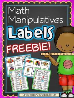 a poster with the words labels freebie in front of it and an image of a boy