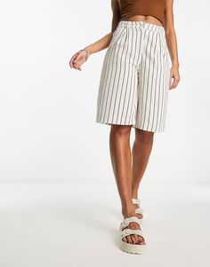 Reclaimed Vintage mensy shorts in linen stripe | ASOS Striped Relaxed Fit Linen Bottoms, Striped Linen Bottoms Relaxed Fit, Relaxed Fit Striped High-waisted Shorts, Striped Relaxed Fit High-waisted Shorts, Relaxed Fit Striped Shorts With Built-in Shorts, Casual Linen Bottoms With Vertical Stripes, Striped High Waist Shorts With Pockets, High Waist Striped Shorts With Pockets, Striped High-waist Shorts With Pockets