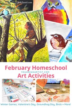 Valentine's Day Activities for Kids You Will Love! - You ARE an ARTiST! February Homeschool, Kids Art Lessons, Valentines Art Lessons, Crafts For All Ages, Valentine History, Art Supplies List, Homeschool Nature Study, Unit Studies Homeschool