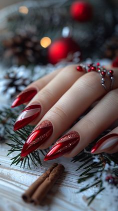 Stand out this holiday season with these Christmas Nails Unique ideas that are anything but ordinary! From classic Chistmas Nails to creative Gingerbread Nails Acrylic, we’ve got all the inspo you need. 🎅✨ Add a sweet twist with Gingerbread Nail Designs and Gingerbread Nail Art that’ll make your nails look good enough to eat! For a festive flair, try bold Red Nail Designs or mix it up with intricate Xmas Nail Designs. These Themed Nail Art ideas are sure to turn heads at every holiday party. ... Christmas Nail Colors, Nail Art Noel, Designer Nails, Holiday Nail Designs