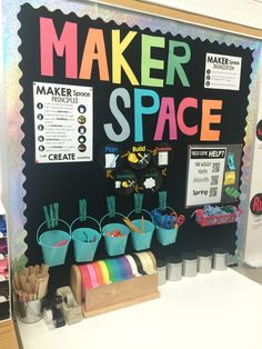 this is an image of a maker space display