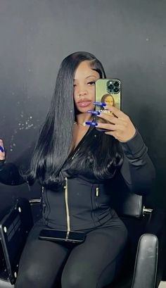 Frontal Wig Hairstyles, Sew In Hairstyles, Side Part Hairstyles, Birthday Hairstyles, Jet Black Hair, Quick Weave Hairstyles, Hot Hair Styles, Dope Hairstyles