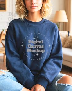 Digital Mockup, Sublimation Projects, Sweatshirt Mockup, Oversized Sweatshirt, Sweat Shirt, Mockup, Art Collection, Display Homes, Digital Prints