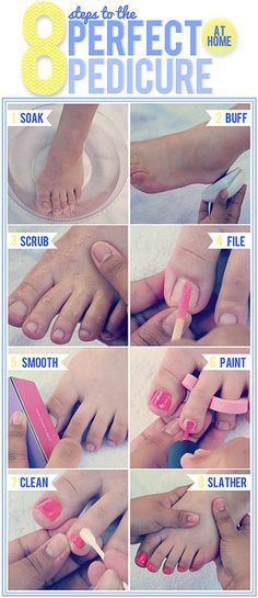 Diy Pedi, Kadai Paneer, Bio Nails, Perfect Pedicure, Feet Pedicure, Pedicure Tips, Diy Pedicure, Pool Rules, Pedicure At Home