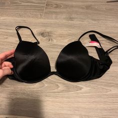 Black Pink Push-Up Plunge Bra From Victoria’s Secret. Size 36b, Only Worn Twice With A Specific Dress, In Excellent Condition. From A Smoke Free Home, Adjustable Straps. Black Padded Low-cut Bra, Black Low-cut Padded Bra, Black V-neck Bra With Removable Pads, Lace Bandeau Bra, Pink Lace Bra, Pink Lace Bralette, Lace Halter Bralette, Pink Bralette, Plunge Bra