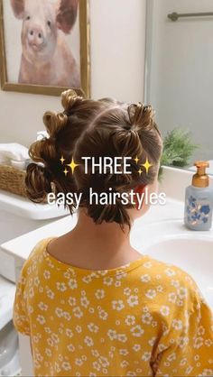 Kids Updo Hairstyles, 2022 Short Hair, Cute Updos, Short Hair For Kids, Kids Short Hair Styles, Easy Hairstyles For Kids