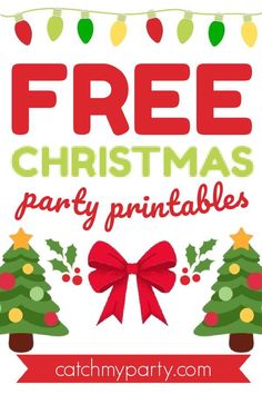 free christmas party printables for kids and adults to use on their own holiday cards