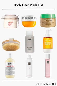 body care wish list with best exfoliating and hydrating product for your body 😍✨ #WishList #BodyCare #Scrub #Winter #SelfCare Best Body Care Products, Winter Selfcare, Acne Scrub, Healthy Hair Routine, Pampering Routine, Shaving Tips, Body Acne, Shower Skin Care