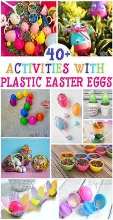 47 Plastic Eggs Activities for Easterso many fun Easter crafts and Easter activities for kids using Easter eggs easter plasticeggs preschool Plastic Egg Crafts For Kids, Eggs Activities, Activities For Easter, Egg Activities, Easter Egg Projects, Easter Egg Activities, Kid Easter, Preschool Easter, Preschool Play