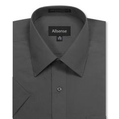 Soft, Comfortable And A Staple Piece For Any Style Or Occasion. Featuring Great Breathability, Comfort, And Plenty Of Spacious Openings For A Relaxing Fit! You Can Pair This Dress Shirt With Or Without A Tie. Comes With A Standard Left Chest Pocket, Semi-Spread Collar, Convertible And Double Button Cuffs, And Button Closures. Made With: 60% Cotton, 40% Polyester Regular Fit Color: Charcoal Message For Any Other Questions Or Concerns! Relaxed Fit Short Sleeve Business Shirt, Business Short Sleeve Dress Shirt, Solid Color Short Sleeve Dress Shirt For Business, Classic Gray Relaxed Fit Shirt, Printed Dress Shirts, Blue Long Sleeve Shirt, Short Sleeve Dress Shirt, Gray Shirt, Mens Stripes