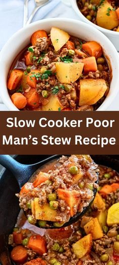 slow cooker poor man's stew recipe