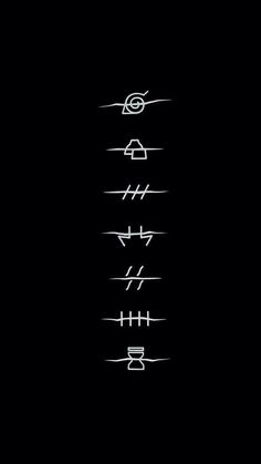 the symbols for different types of electrical wires on a black background, with white writing